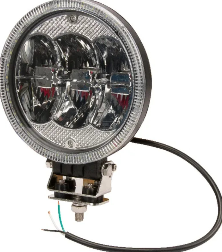 Predný LED svetlomet s denným svietením - priemer 229 mm