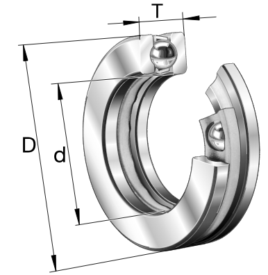 51107 Axiálne ložisko