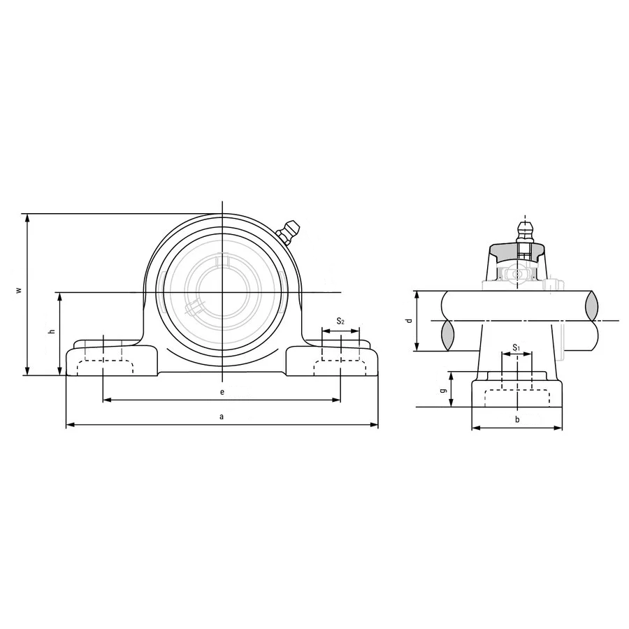 UCP 210 Ložiskový domec