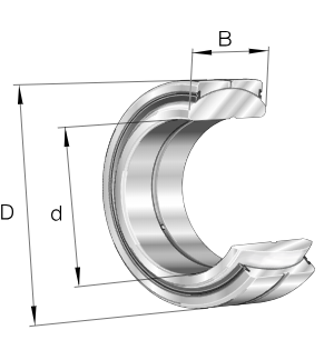 GE 40 ES 2RS Kĺbové ložisko