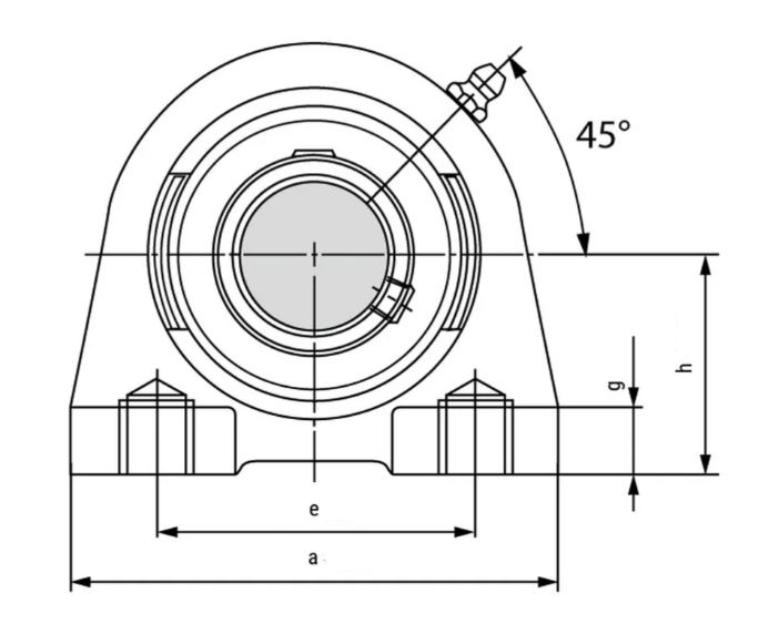 UCPA 208 Ložiskový domec