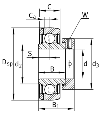 GRAE 30 /UE206 /NPP-B INA Ložisko