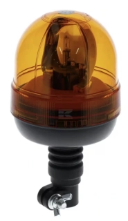 Otočný maják, halogenový, 55 W, 12 V, oranžový, flexibilný držiak na stĺp, Ø 127 mm x 240 mm